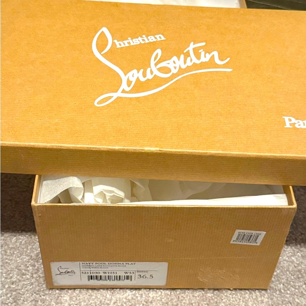 Christian Louboutin White Pool Donna Flat